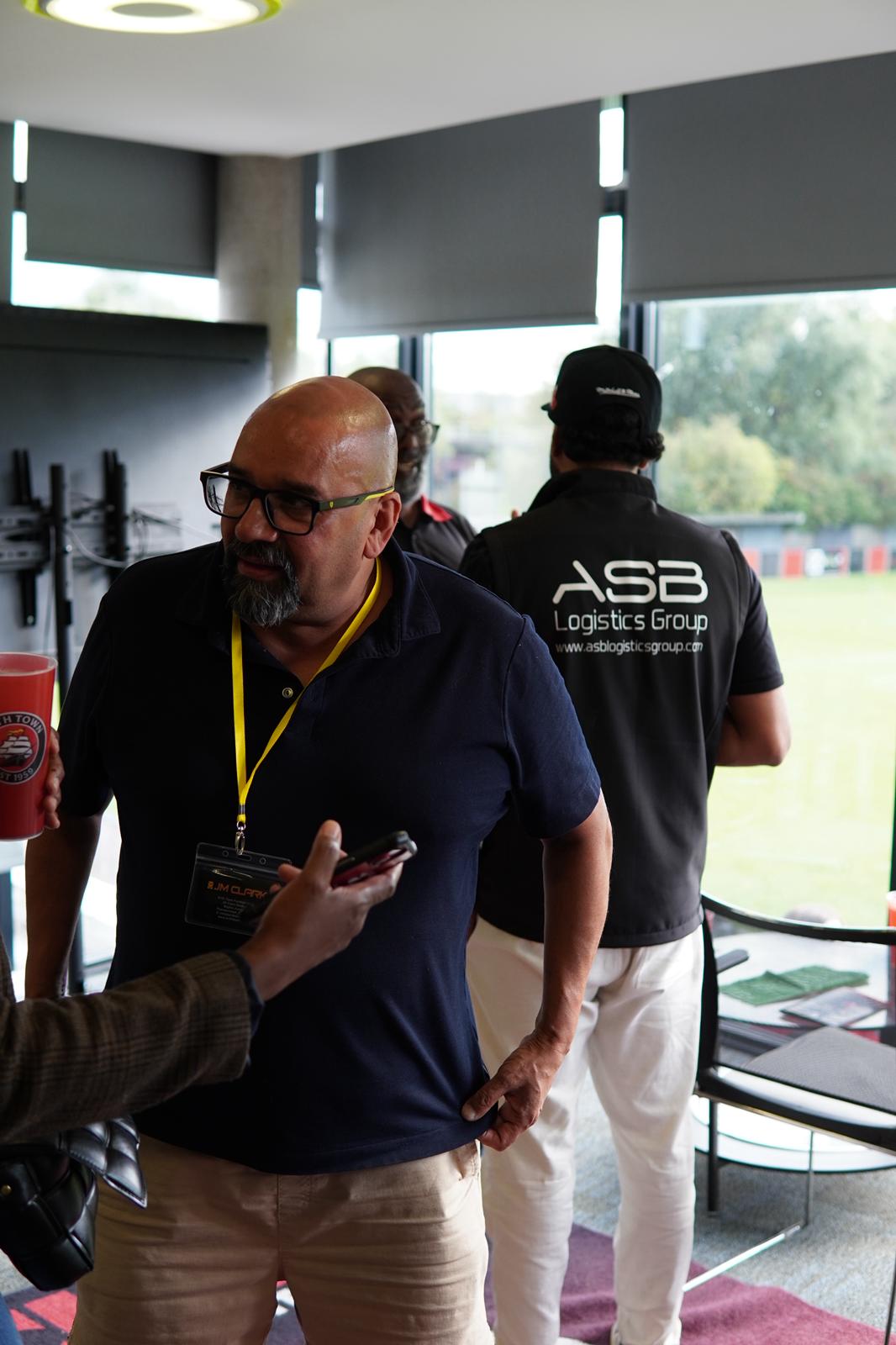 ASB Logistics Group in the sponsors lounge on matchday at Erith Town FC