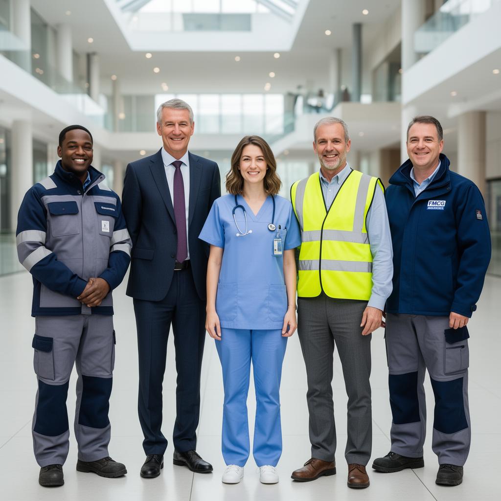 Five UK professionals from retail, corporate, healthcare, manufacturing and FMCG sectors representing the industry clients served by ASB Logistics